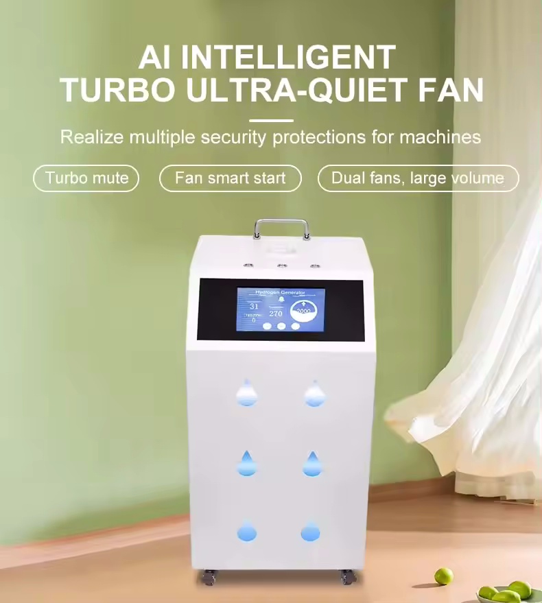 4200ml/min hydrogen generator Home Use Hydrogen Inhalation Machine PEM hydrogen Inhaler Manufacturer