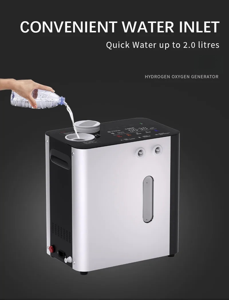 1500ml/min hydrogen generator Home Use Hydrogen Inhalation Machine PEM hydrogen Inhaler Manufacturer