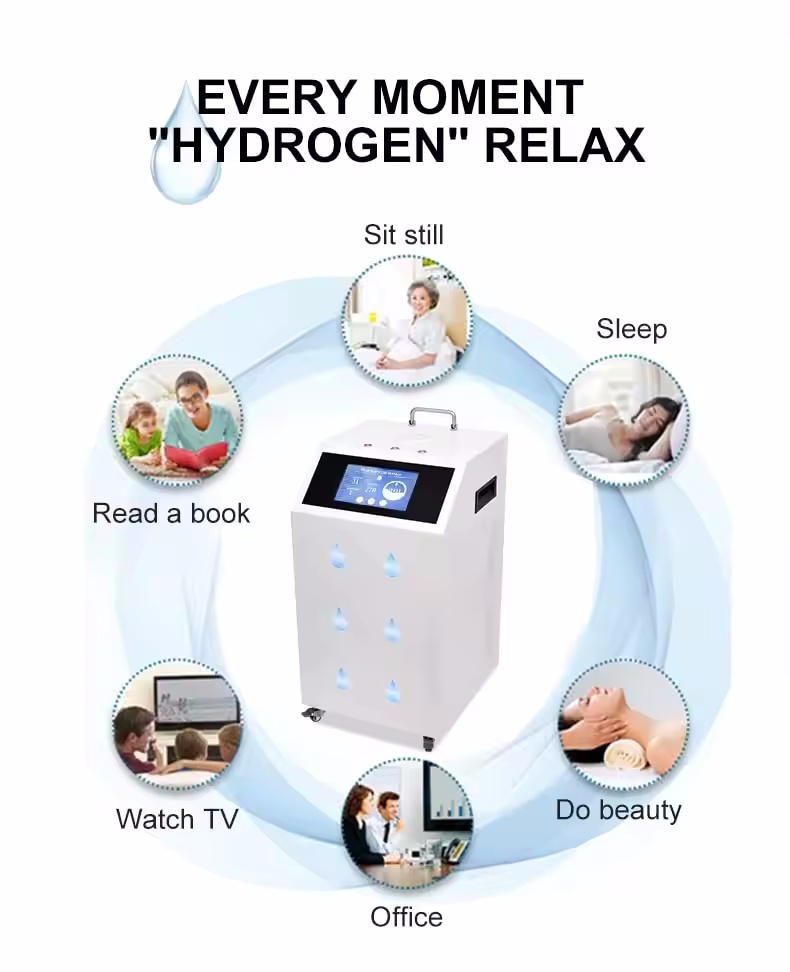 4200ml/min hydrogen generator Home Use Hydrogen Inhalation Machine PEM hydrogen Inhaler Manufacturer