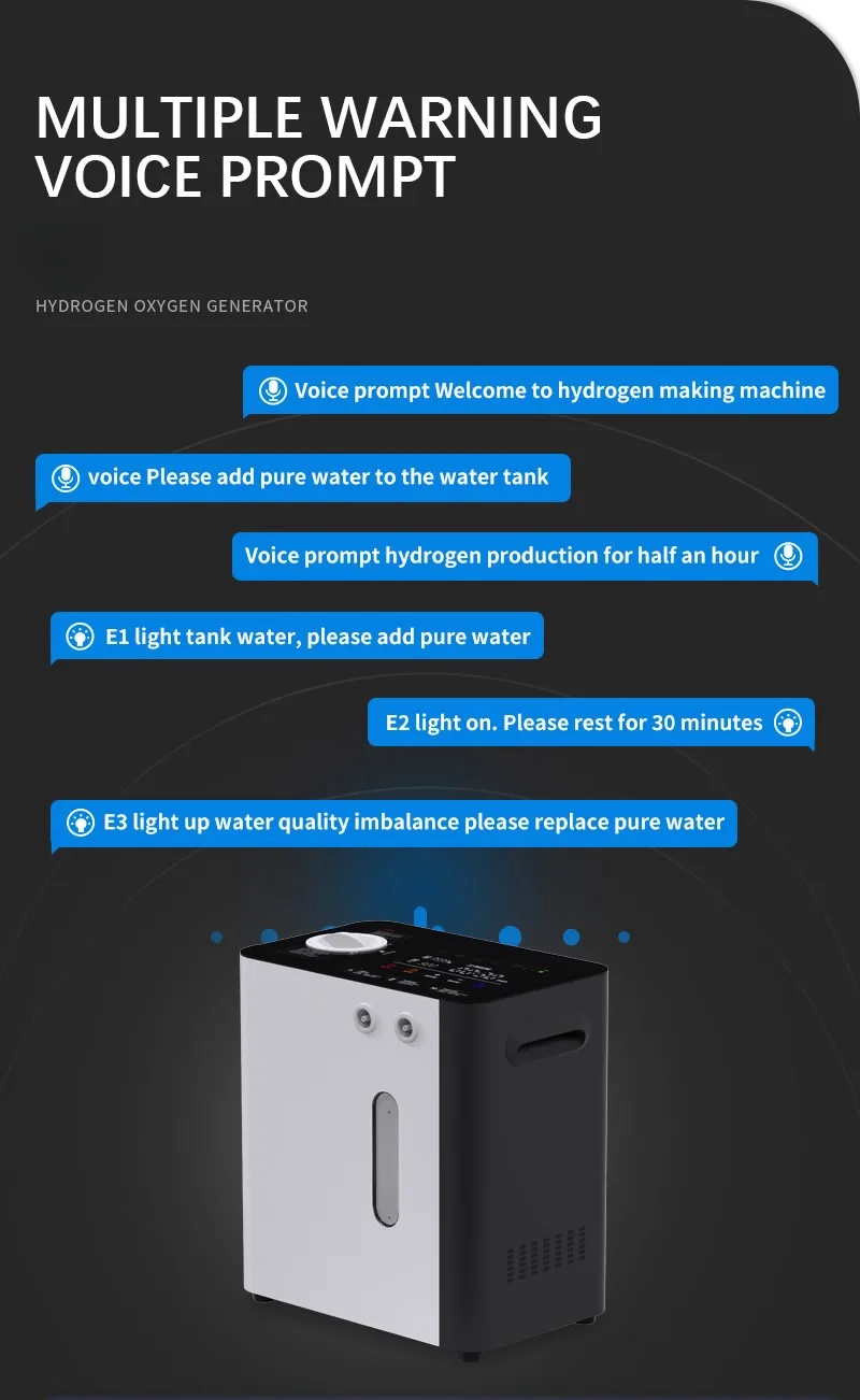 1500ml/min hydrogen generator Home Use Hydrogen Inhalation Machine PEM hydrogen Inhaler Manufacturer