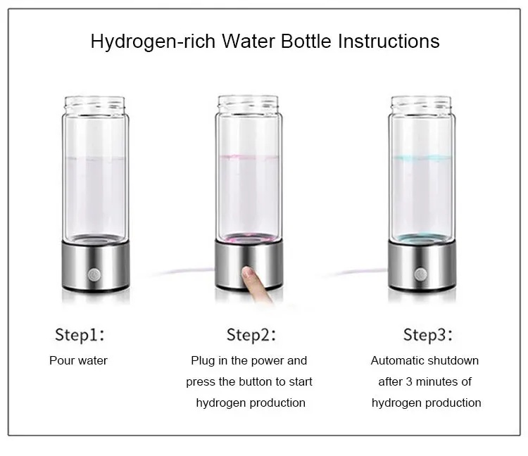 450ml Hydrogen bottle 900-1600ppb