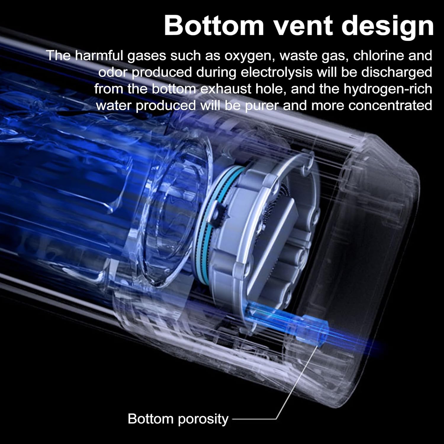 New 9000ppb Hydrogen Water Generator Bottle, Rechargeable Hydrogen Water Ionizer Machine, 350ml Portable Direct Hydrogen Absorption, Smart Touch Screen.