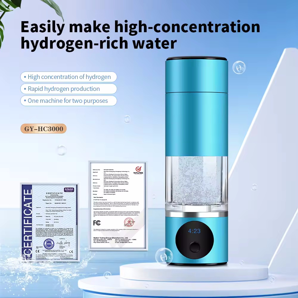 230ml portable hydrogen water machine bottle cup Hydrogen therapy device for asthma immune support