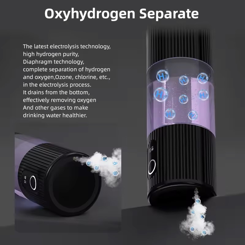 6000ppb H2 Water bottle SPE PEM Hydrogen water Electrolysis hh rich water cup Portable Hydrogen rich Generator 230ml