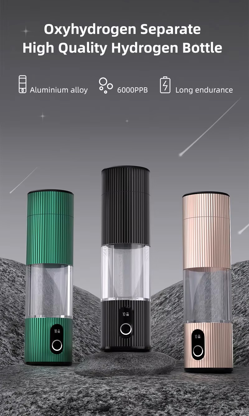 6000ppb H2 Water bottle SPE PEM Hydrogen water Electrolysis hh rich water cup Portable Hydrogen rich Generator 230ml