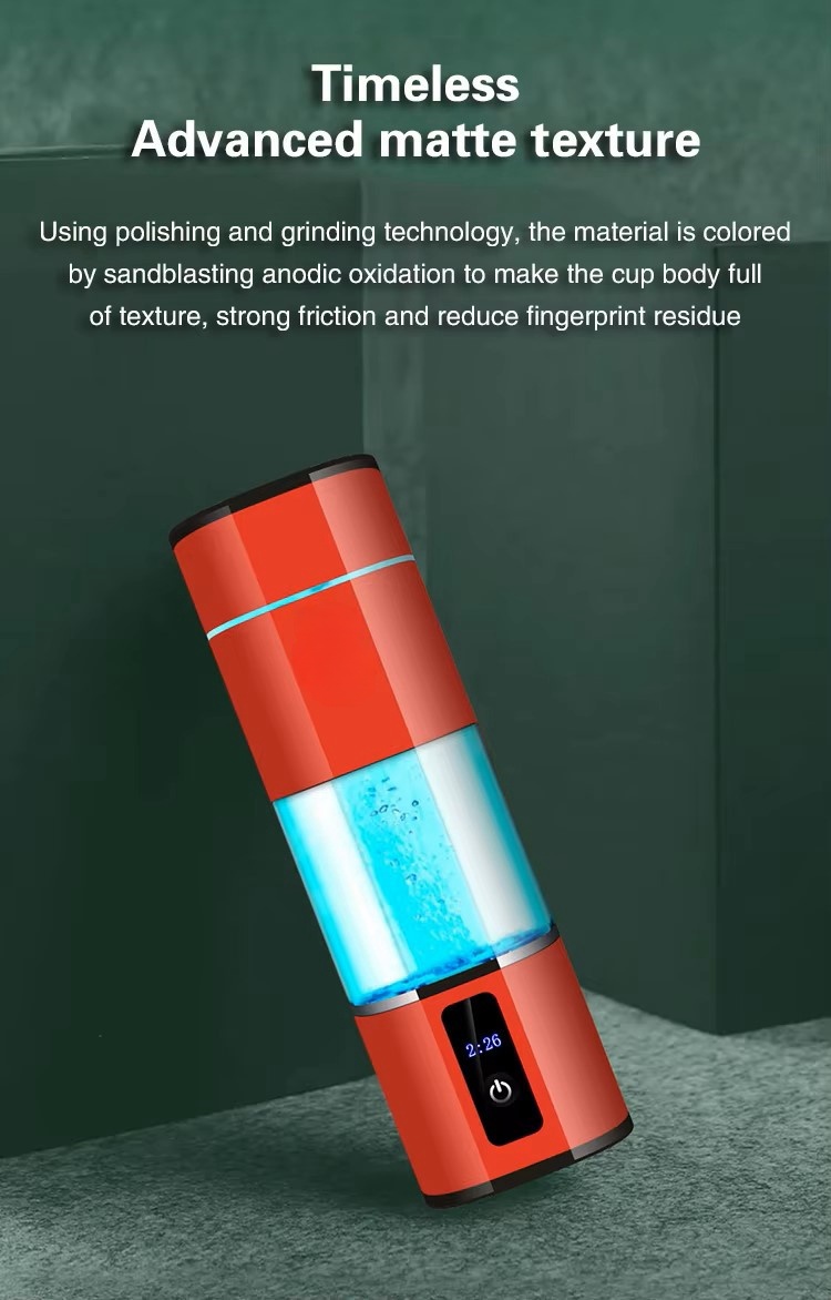 280ml 6000PPB Hydrogen Rich Bottle Wine Red
