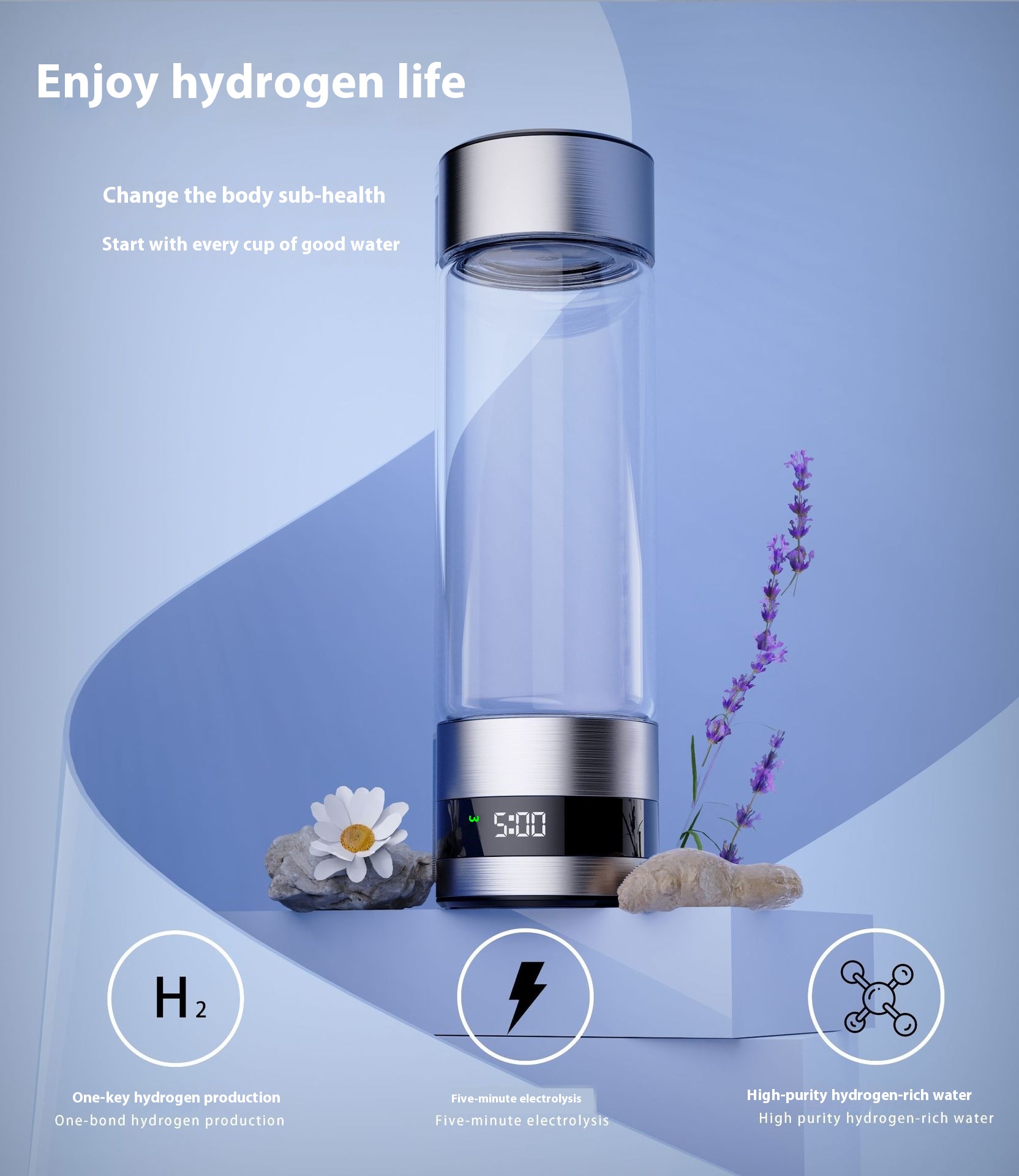 460ml Hydrogen Rich Bottle