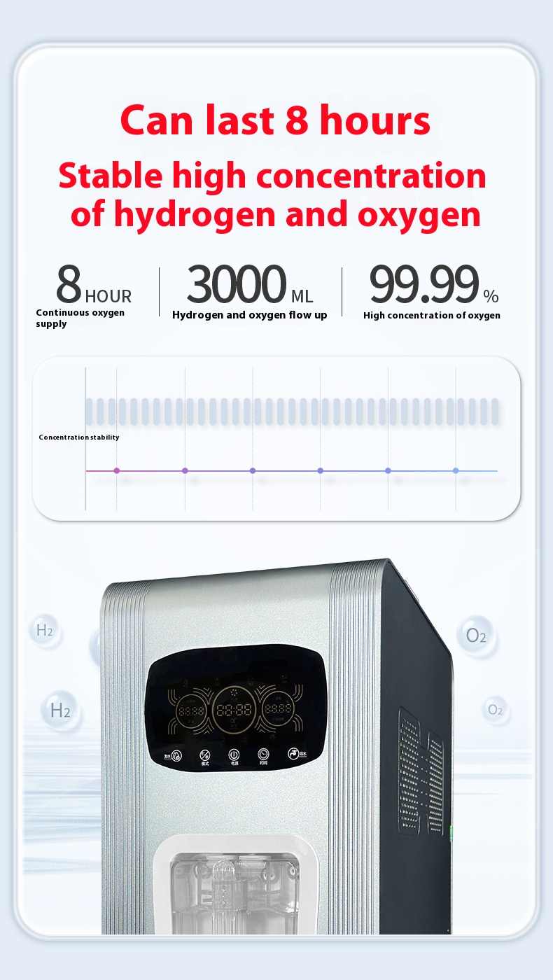 3000-6000ml Hydrogen inhaler machine