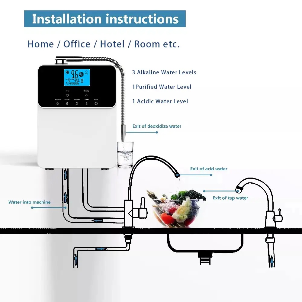 M-829B alkaline water machine ionizer Kangken Machine OEM factory price 428 USD