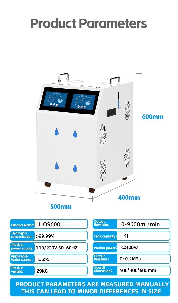 9600ml Hydrorgen Inhaler machine Hydrogen Generator