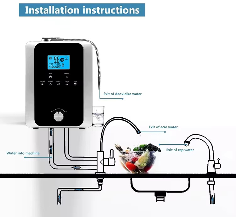 M-859  water ionizer machine alkaline 11 plates factor direct sales 428 USD