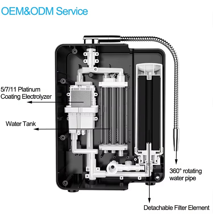 M-859  water ionizer machine alkaline 11 plates factor direct sales 428 USD