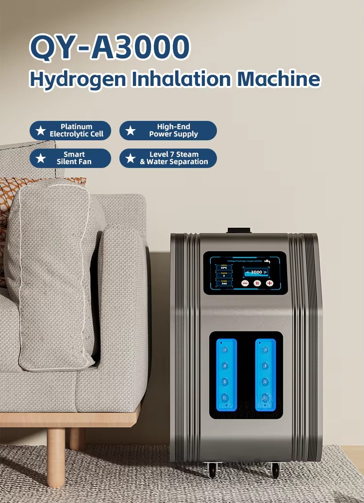 3000ml/min High Flow Medical Grade Oxyhydrogen Inhaler – Hospital-Use with 99.99% Purity & SPE-PEM Tech