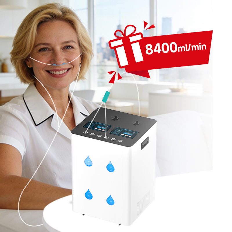 8400ml Low MOQ Brown Gas Hydrogen Breathing Machine Hydrogen Therapy Cancer Center Rehab Center Hydrogen Inhaler Machine 3 People Use