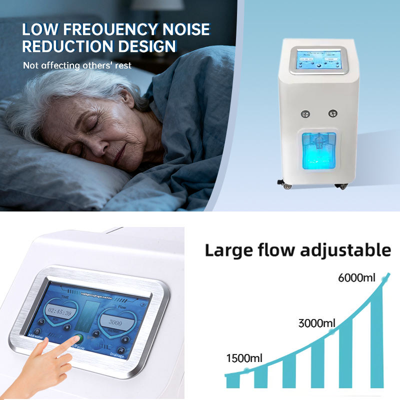 6000ML Portable Hydrogen Therapy Machine for Home Use Cold Hydrogen Oxygen Inhaler for Physiotherapy Easy Desktop Installation