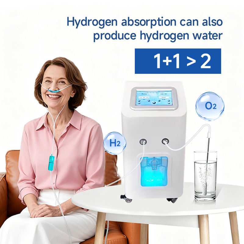 6000ML Portable Hydrogen Therapy Machine for Home Use Cold Hydrogen Oxygen Inhaler for Physiotherapy Easy Desktop Installation