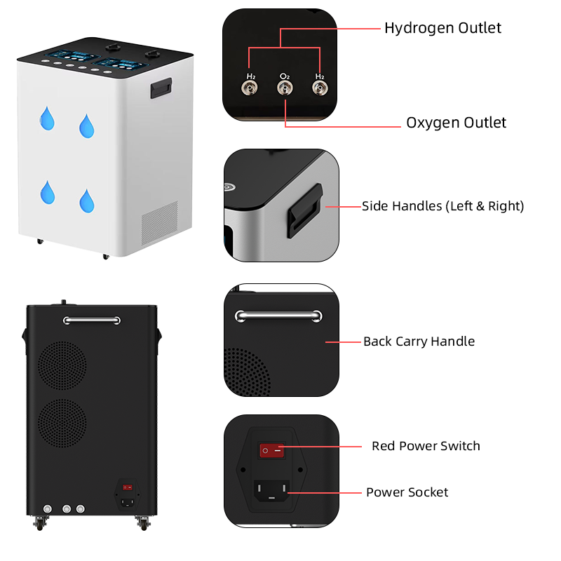 12000ml/min large flow Hydrogen inhaler machine