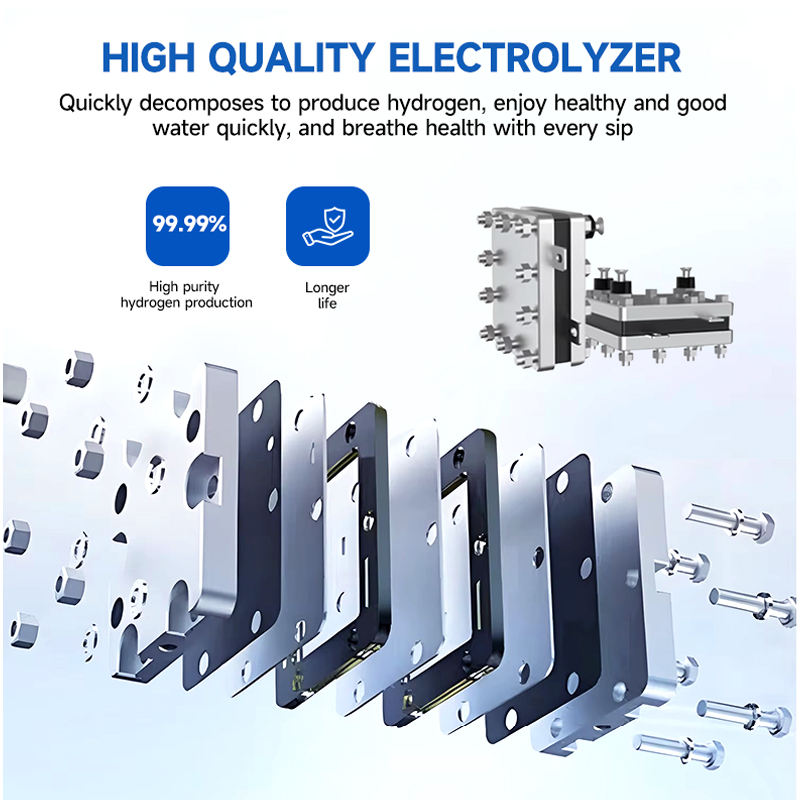 6000ML Portable Hydrogen Therapy Machine for Home Use Cold Hydrogen Oxygen Inhaler for Physiotherapy Easy Desktop Installation