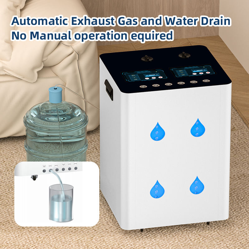 8400ml Low MOQ Brown Gas Hydrogen Breathing Machine Hydrogen Therapy Cancer Center Rehab Center Hydrogen Inhaler Machine 3 People Use
