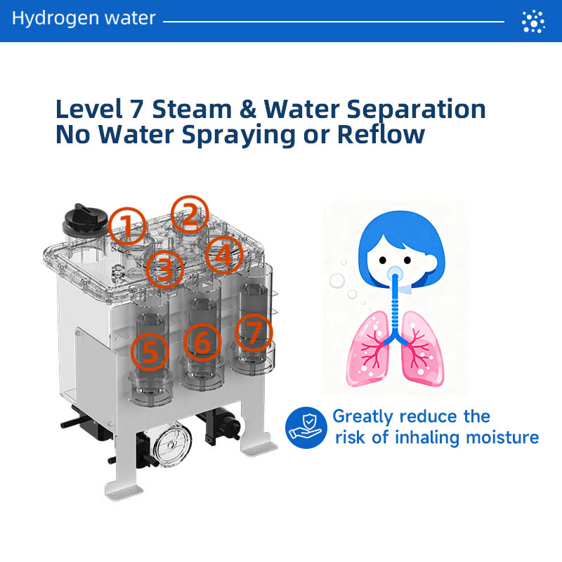 8400ml Low MOQ Brown Gas Hydrogen Breathing Machine Hydrogen Therapy Cancer Center Rehab Center Hydrogen Inhaler Machine 3 People Use