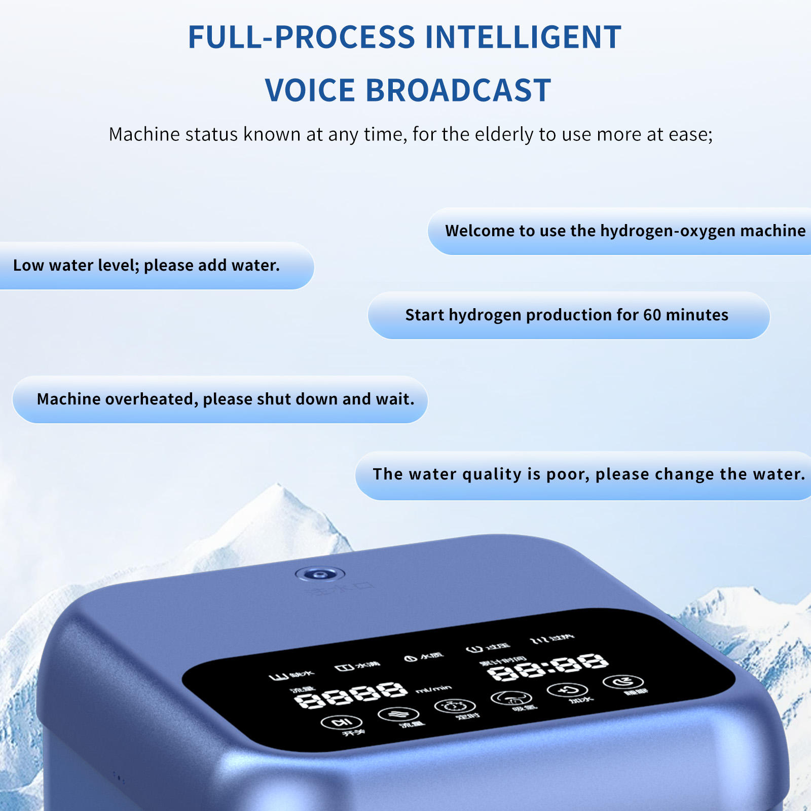 900ml Hydrogen Generator | Hydrogen Inhaler Machine