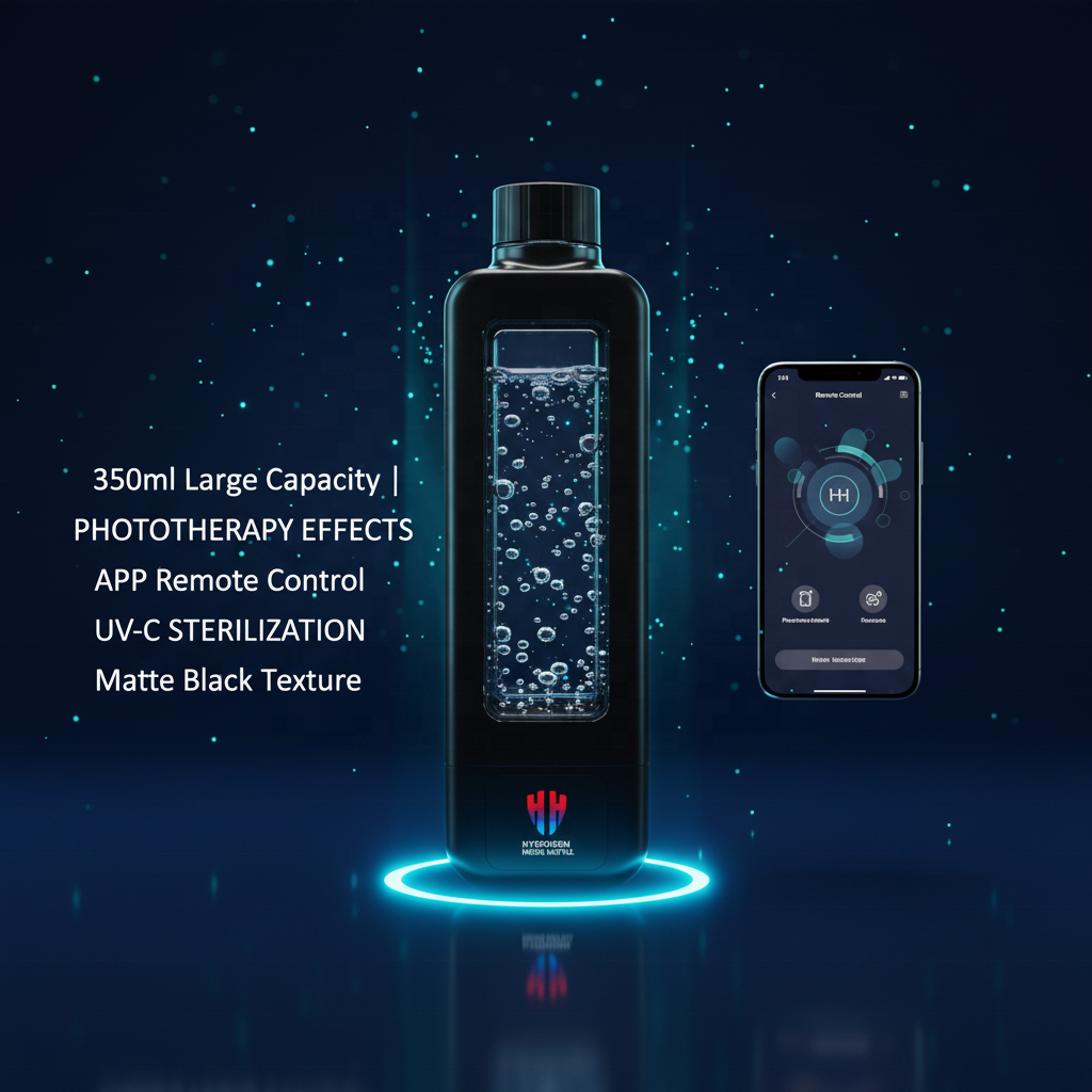 New Arrival 2026 Upgraded 3000-8000PPB Hydrogen Water Bottle SPE PEM Technology Hydrogen Water Maker