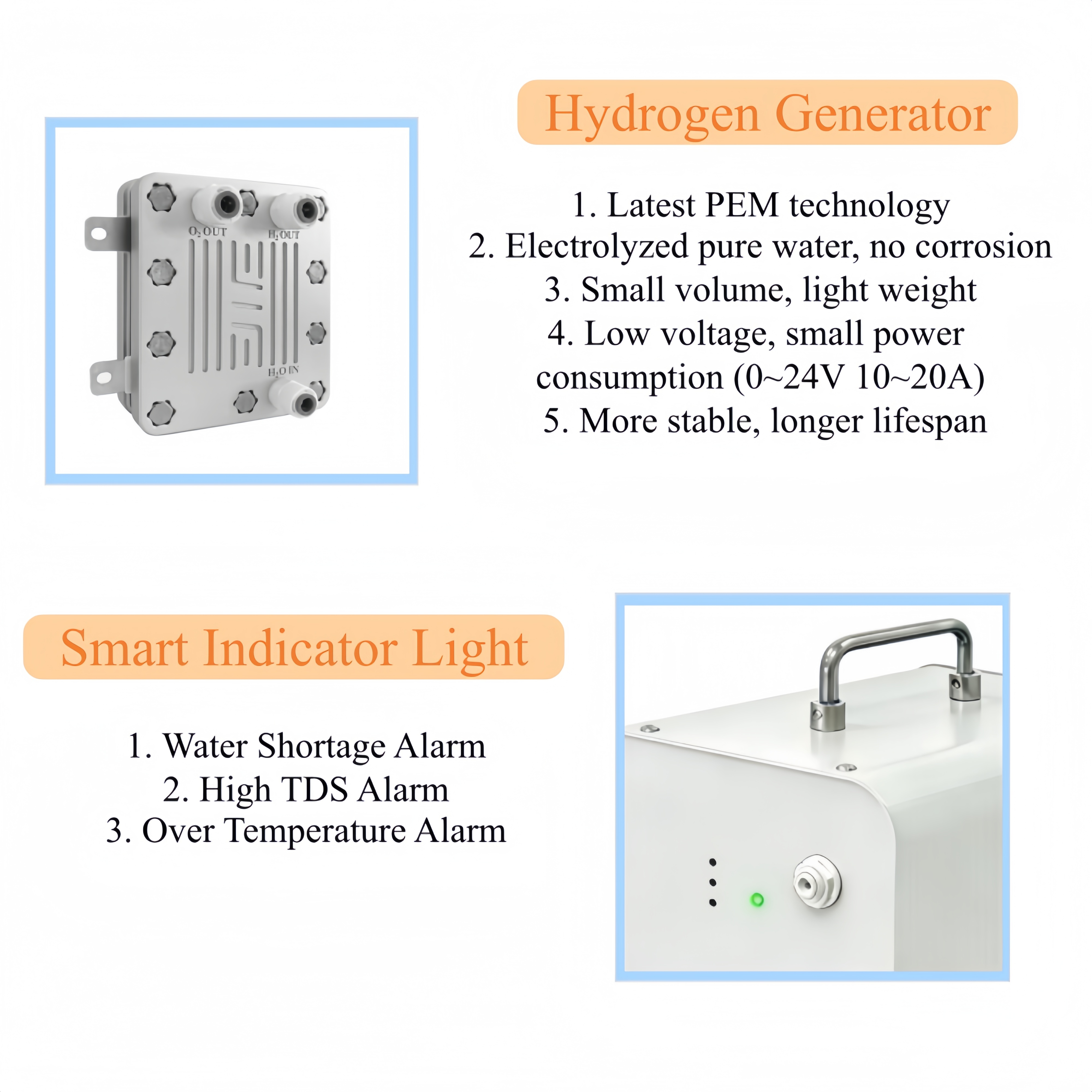 Vehicle Hydrogen Fuel Saver Kit, Plug-and-Play Hydrogen System for Automobiles