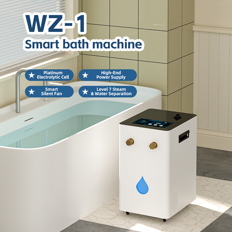 High Concentration Hydrogen Water Spa Machine, 99.99% Pure H2 Hydrotherapy Bath Generator, Portable PEM Hydrogen Bath System for Relaxation & Recovery