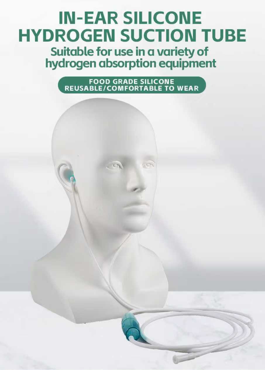Premium Soft Silicone Hydrogen Ear Cannula, Reusable Ear Inhalation Tube, Comfort Accessory for All Hydrogen Inhalation Machines