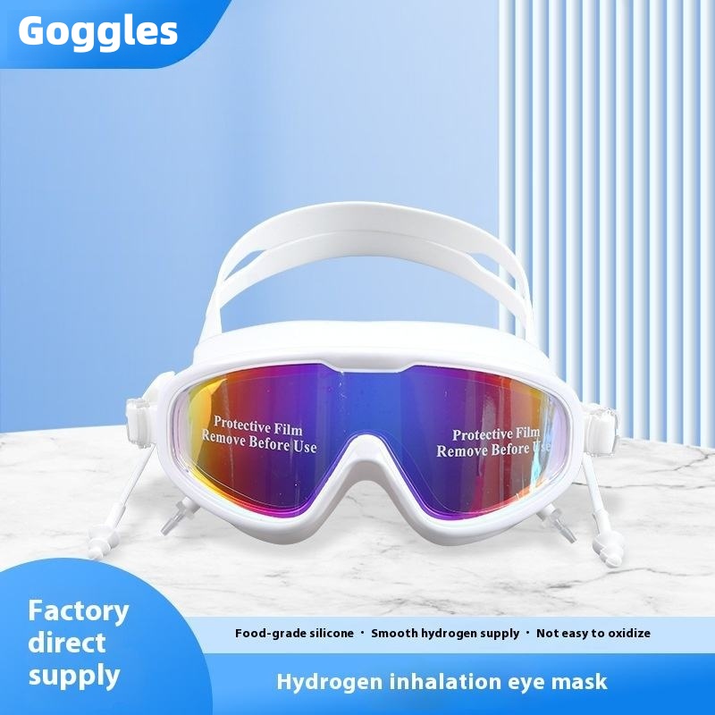 Odor-Free Food-Grade Silicone Hydrogen Eye Mask, Comfort-Fit Leak-Proof Goggles for Smooth Hydrogen Delivery