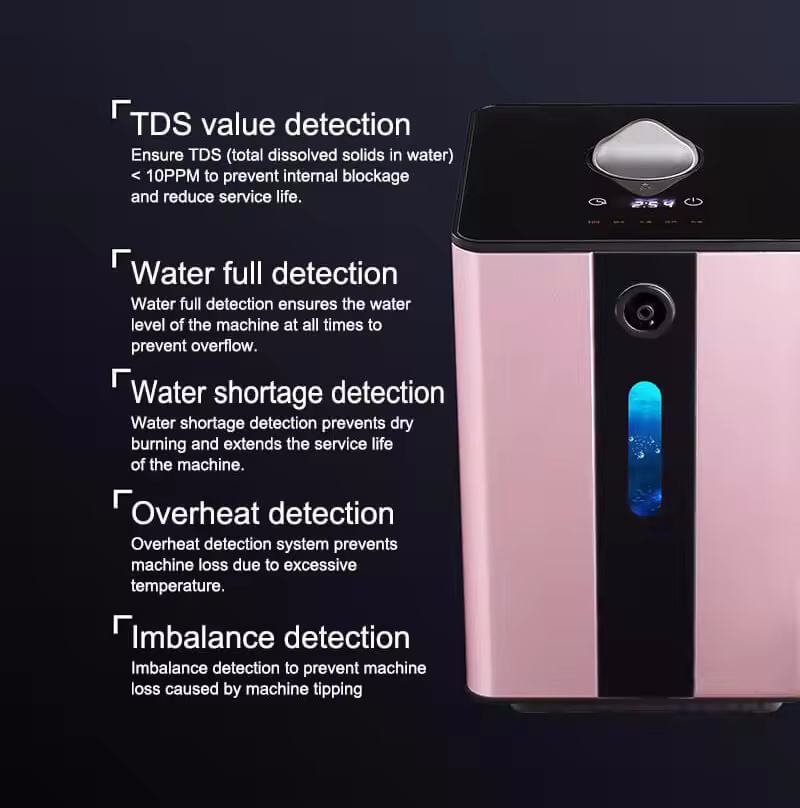 M86 Adjustable 150-450ml Portable Hydrogen Oxygen Inhaler High Purity H2 HHO Generator