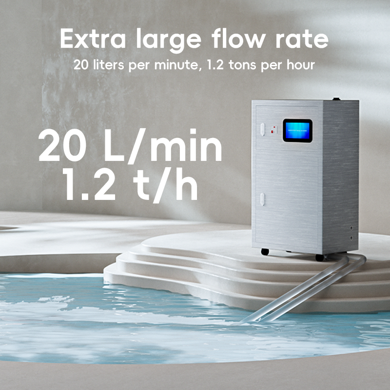 20L/min High Output Molecular Hydrogen Bath Generator High Concentration H2 Hydrogen Water Bath SPA Machine For Household Big Bathtub Villa Private Mini Swimming Pool Anti-Aging Wellness Hydrotherapy Device