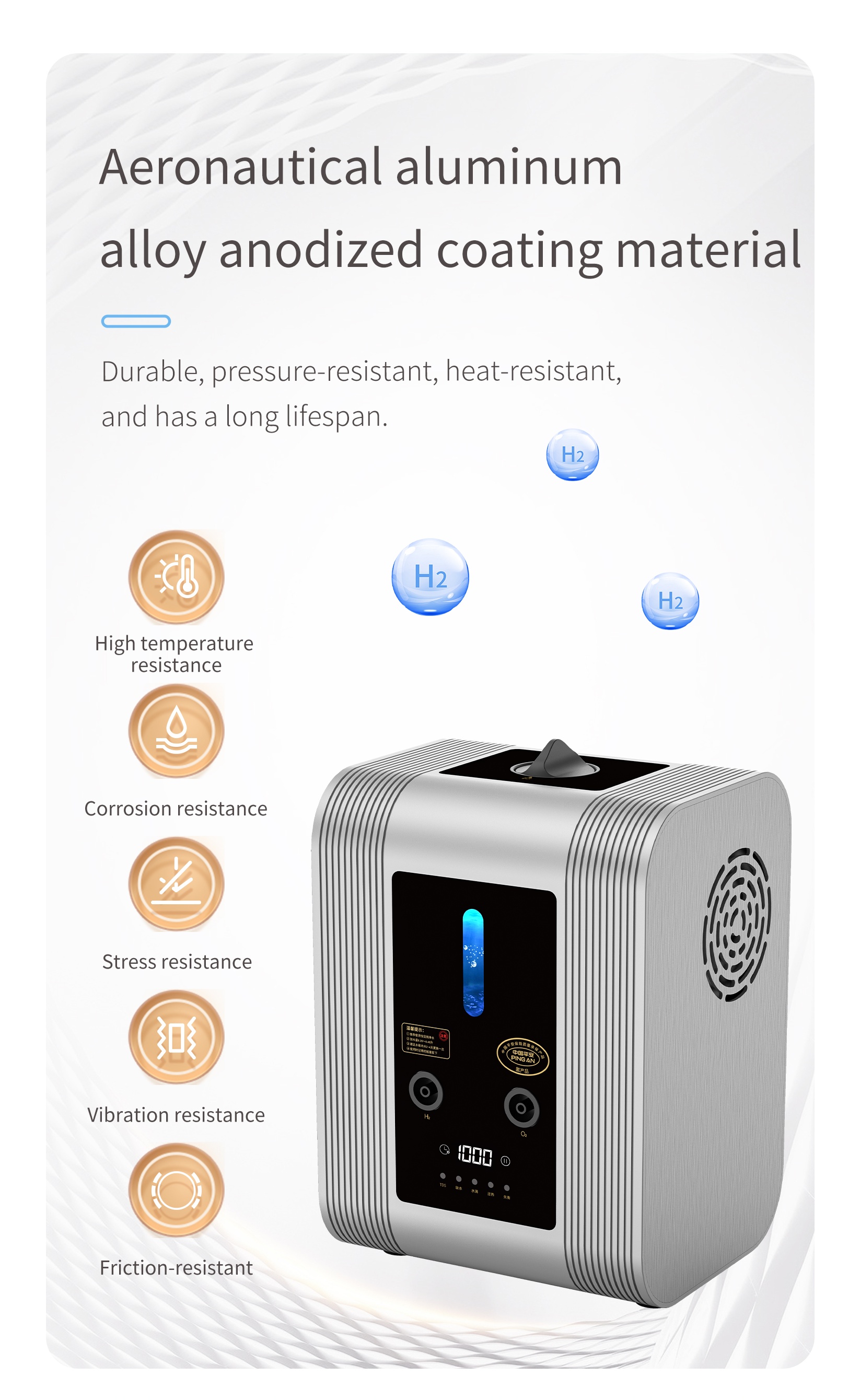 M18 PEM Hydrogen Generator | 450‑900ml/min Adjustable High‑Purity Hydrogen Machine